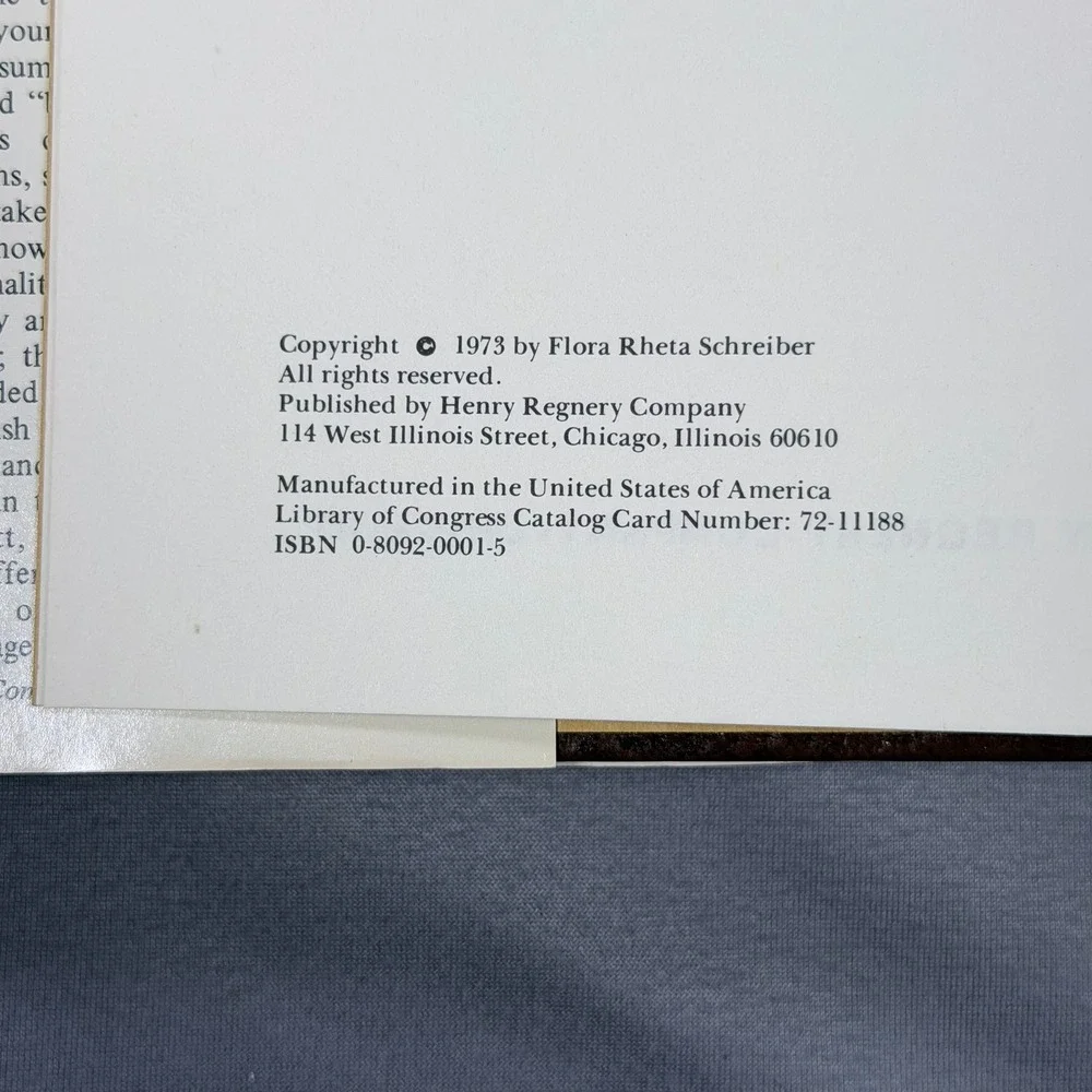 Flora Rheta Schreiber Sybil Hardcover 1973 1st Ed Psychology True Story Memoir